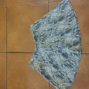 Black and white lace 2000's miniskirt